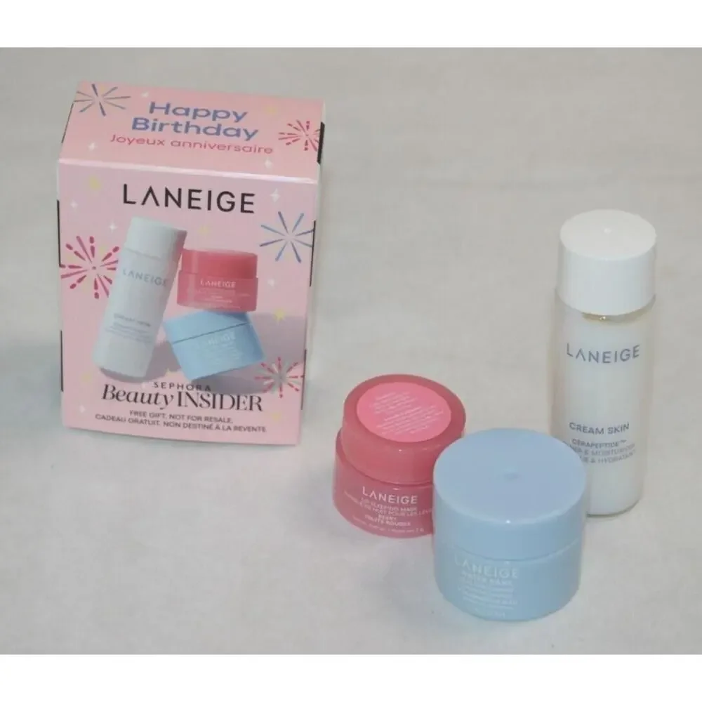 LANEIGE 3PC - Water Bank Lip Sleeping Mask Cream Skin NEW - Picture 7 of 7